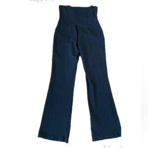SIMONS Twik Dark Blue High Waisted Leggings with a bootcut flare.